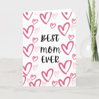 Det bästa Mamma-kortet någonsin Mors dag Tack Kort