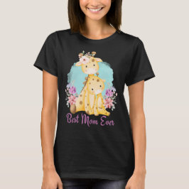 Det bästa Mamma någonsin kute Mamma Baby Giraffe o T Shirt