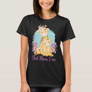 Det bästa Mamma någonsin kute Mamma Baby Giraffe o T Shirt