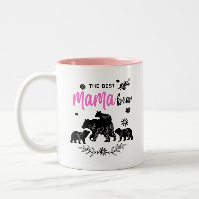 Det bästa Mamman med tre björn Unge Mugg Kopp (Vänster)