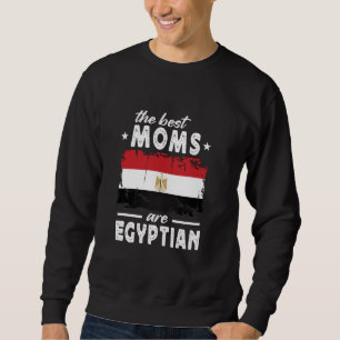 Det bästa Mammorna är Egyptens Egypten Flagga i Mo Lång Ärmad Tröja