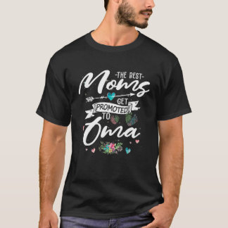 Det bästa Mammorna befordras till OMA Funny Blommi T Shirt