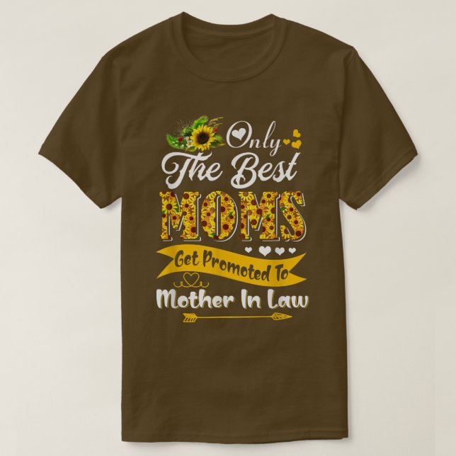 Det bästa Mammorna befordras till Svärmor Cute S T Shirt (Design framsida)