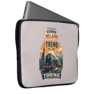 Det Bästa Med Milano Är Tåget Till Turin Laptop Fodral