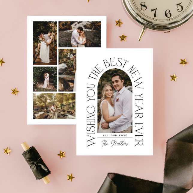 Det bästa nyåret någonsin | Modern Minimalistisk m Julkort (Skapare uppladdad)