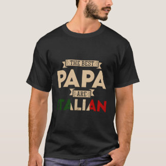 Det bästa Pappa är Italiens Flagga Pappa T Shirt