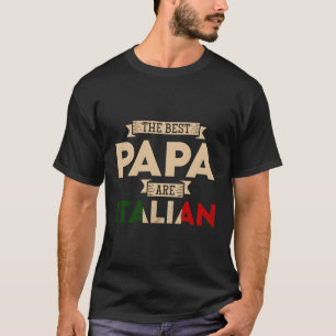 Det bästa Pappa är Italiens Flagga Pappa T Shirt