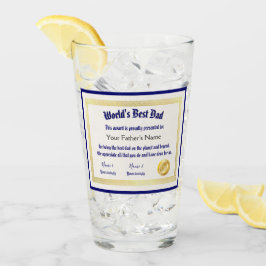Det bästa Pappa-certifikatet i dagens värld Glaskopp
