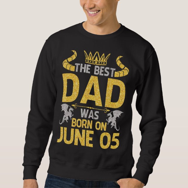 Det bästa Pappa föddes den 20 juni 2005 i Grattis  Lång Ärmad Tröja (Framsida)