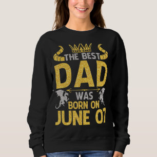 Det bästa Pappa föddes den 7 juni 2007 Grattis på T Shirt