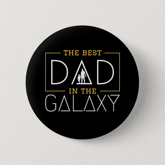 Det bästa Pappa i Galaxy Knapp (Framsida)