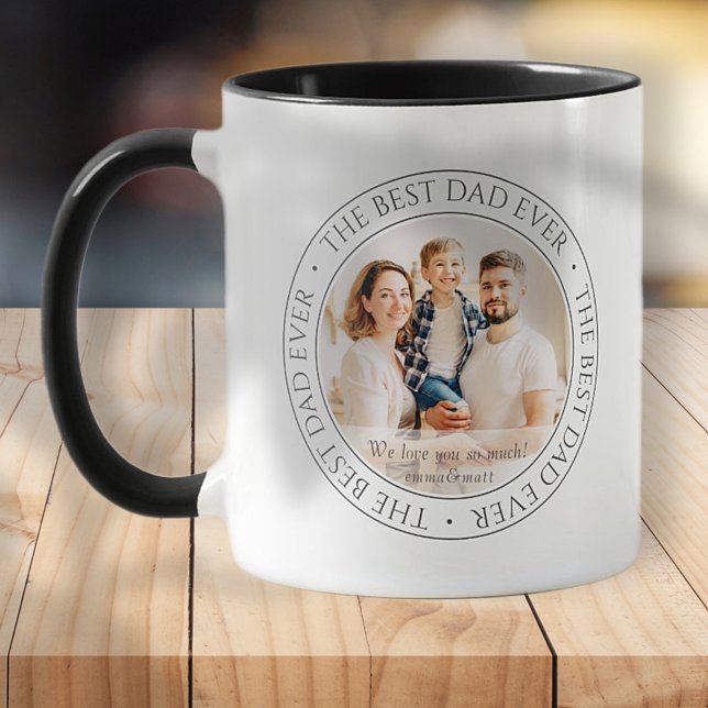Det bästa Pappa någonsin moderna klassiska fotot Mugg (Skapare uppladdad)