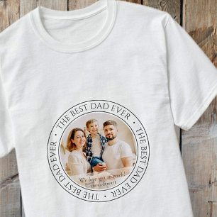 Det bästa Pappa någonsin moderna klassiska fotot T Shirt