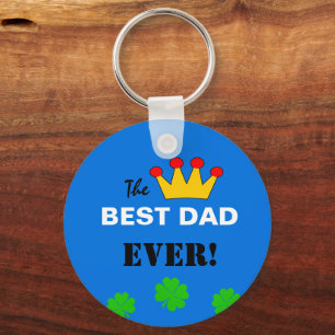 Det bästa Pappa någonsin och Krona Kung /fars dag Nyckelring