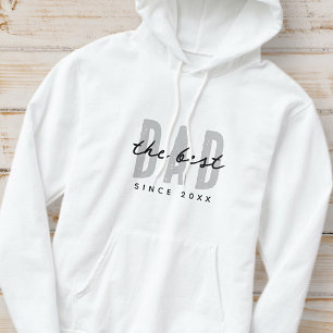 Det bästa Pappa sedan 20XX Modern enkel och enkel  Hoodie