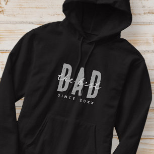 Det bästa Pappa sedan 20XX Modern enkel och enkel  Hoodie