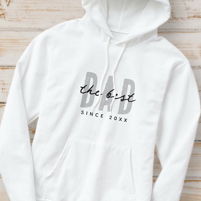 Det bästa Pappa sedan 20XX Modern enkel och enkel  Hoodie (Skapare uppladdad)