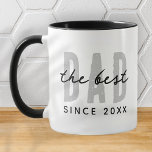 Det bästa Pappa sedan 20XX Modern enkel och enkel  Mugg<br><div class="desc">Denna enkla och moderna utformning består av sanserif-typografi.</div>