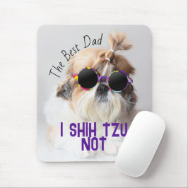 Det bästa pappa Shih Tzu-fotot är inte sött rolig Musmatta