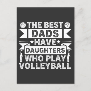 Det bästa Pappor har döttrar som spelar volleyball Helg Vykort