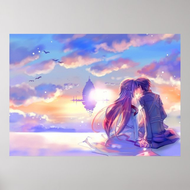 Det bästa paret Asuna och Kirito Poster (Framsidan)
