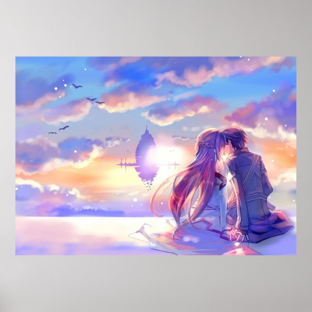 Det bästa paret Asuna och Kirito Poster (Framsidan)