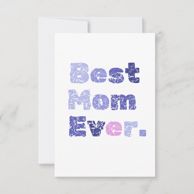 Det bästa platta hälsningskortet Mamma någonsin Mo Kort (Framsida)