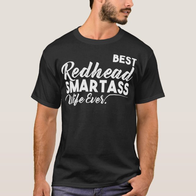 Det bästa Rödhåriget Smartass-frun någonsin T Shirt (Framsida)