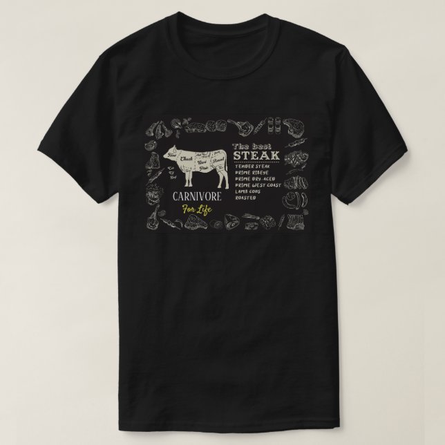 Det bästa sättet att få liv i Kött Eater T Shirt (Design framsida)