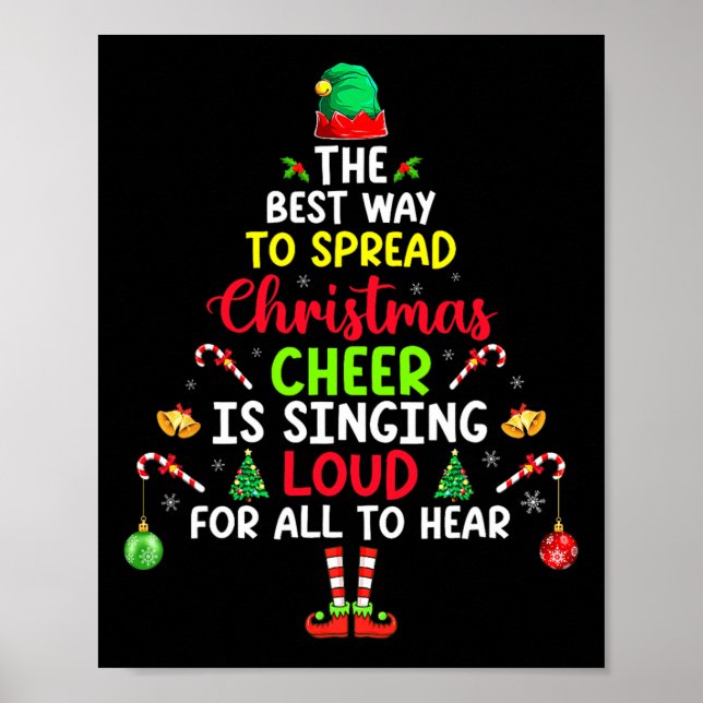Det bästa sättet att sprida julklapp är att sjunga poster (Framsidan)