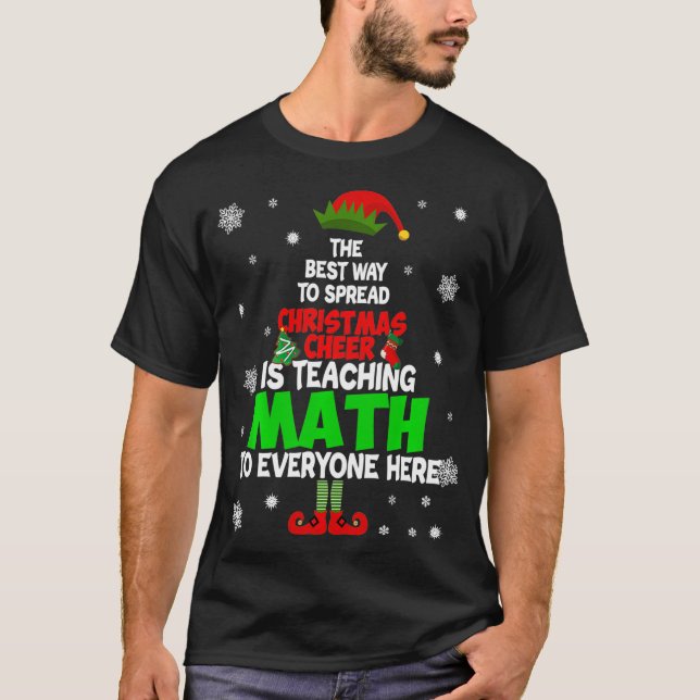 Det bästa sättet att sprida julklapp är att underv t shirt (Framsida)
