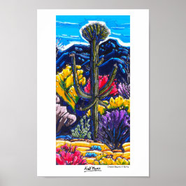 Det bebyggda saguaro i Vår Poster