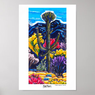 Det bebyggda saguaro i Vår Poster