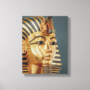 Det begravnings- maskerar av Tutankhamun Canvastryck