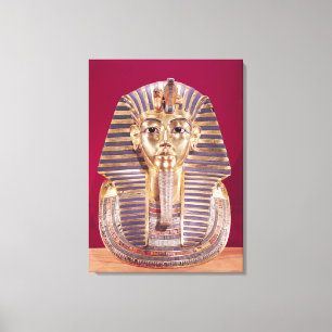 Det begravnings- maskerar av Tutankhamun Canvastryck