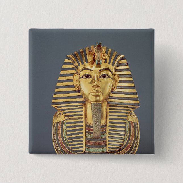 Det begravnings- maskerar av Tutankhamun Knapp (Framsida)