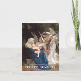 Det begravnings- tack Cards den | sången av änglar