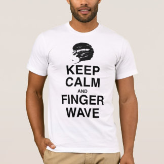 DET BEHÅLLALUGN OCH FINGRET VINKAR! TEE SHIRT