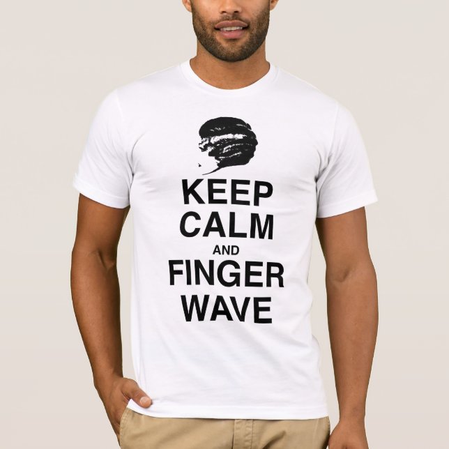 DET BEHÅLLALUGN OCH FINGRET VINKAR! TEE SHIRT (Framsida)