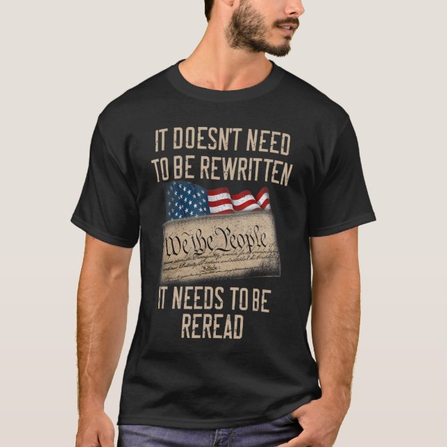 Det behöver inte skrivas om. t shirt (Framsida)