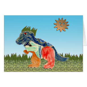 Det bekymrade Dinosaurkortet OBS Kort