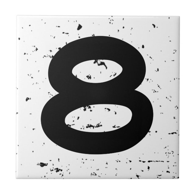 Det bekymrade hem- gataadresshuset numrerar kakelplatta (Framsidan)