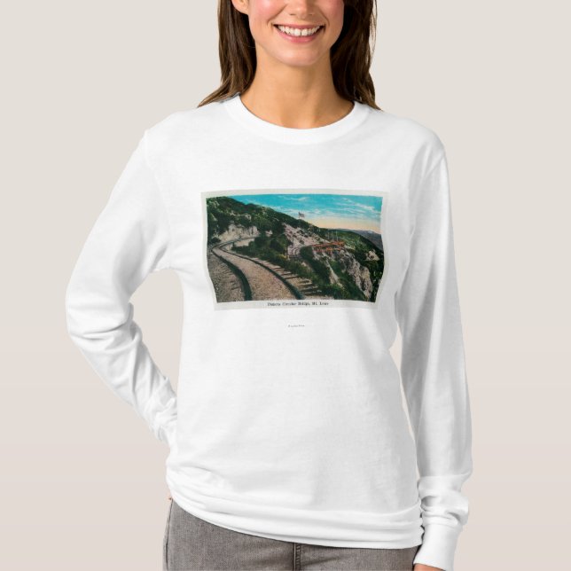 Det berömda cirkuläret överbryggar, Mt. LoweMt. T-shirt (Framsida)