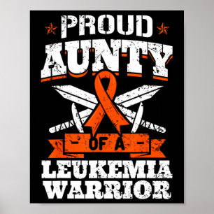 Det berömda företaget Leukemi Warrior Tia Awarenes Poster