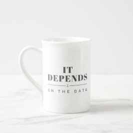 Det Beror På Data Bone China Mugg Benporslin Mugg