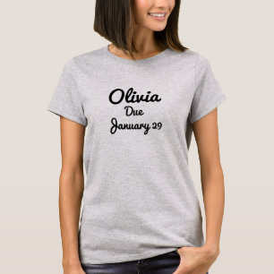 Det beställnings- babynamn och daterar rakt t-shirt
