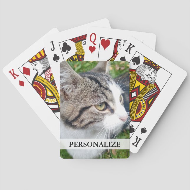 Det beställnings- fotoet som leker kort som, | casinokort (Baksidan)
