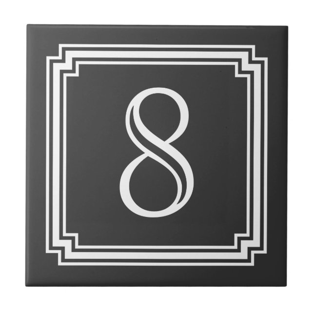 Det beställnings- huset numrerar, eller monogramen kakelplatta (Framsidan)