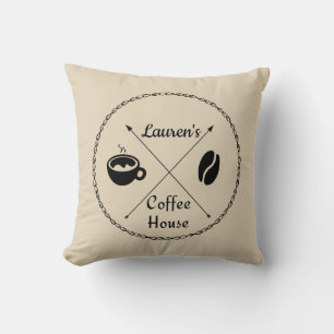 Det beställnings- kaffehuset kudder kudde
