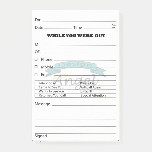 Det beställnings- meddelandet för post-it block (Framsida)